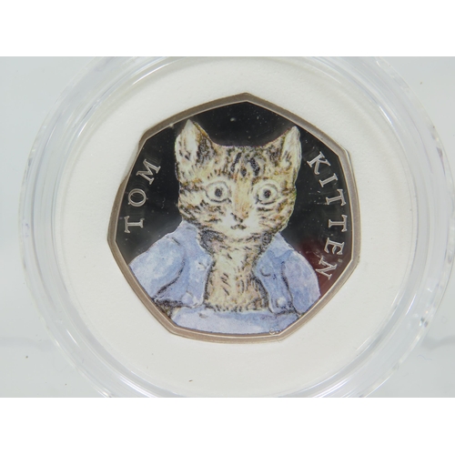 341 - Royal Mint 2017 Tom Kitten UK Silver Proof Gift box set. Box includes book, COA. 925 Silver. See pho... 