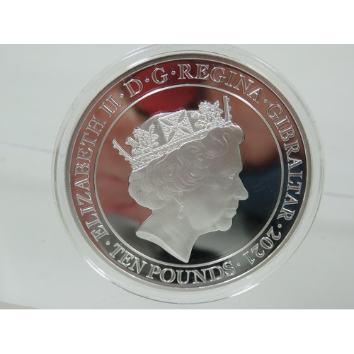 343 - London Mint office, 2021, 100th Anniversary 5oz Silver proof coin.  Ltd Edition 4,999