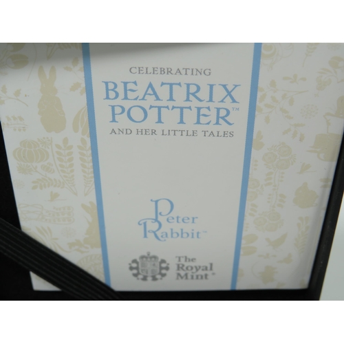 350 - Two Royal Mint Post Office 2017/18 Beatrix Potter commemorative 50p Coins , both with presentation b... 