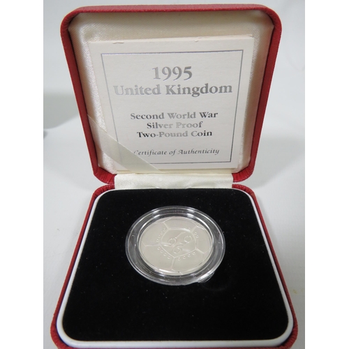 804 - UK Silver Proof �2 Coin struck to commemorate the 1999 World Cup, UK Silver Proof �2 Struck to comme... 