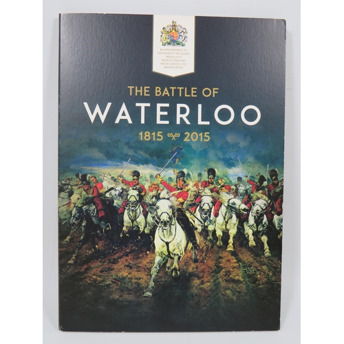 806 - Worcestershire Medal Services, Battle of Waterloo 1815-2015 Commemoration pack of Five Bronze coins ... 