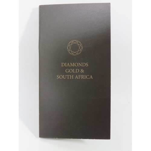 809 - London Mint Diamonds and Gold of South Africa commemorative issue Ingot of a Gold Plated Bronze, Sem... 