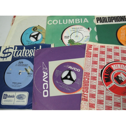 300A - Approx 30+ 1970's -1980's Vinyl 45 singles by the Beatles, Motown plus other popular and well known ... 