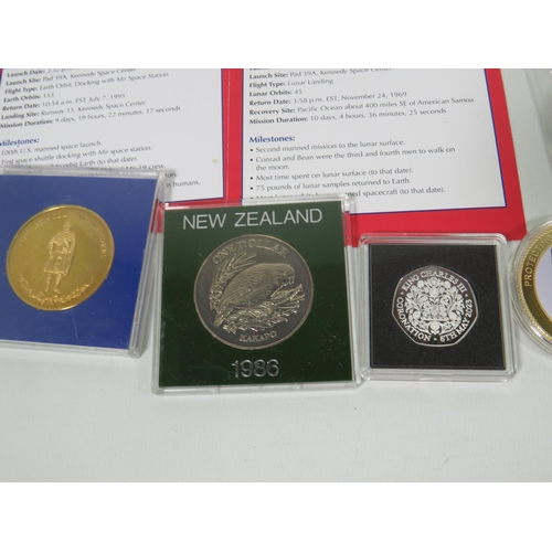 819 - Selection of Commemorative coins which have not been tested or have certification. See photos.