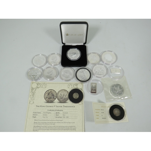 820 - Selection of Five pound Coins which are stamped as being .999 Silver. These coins are untested and a... 