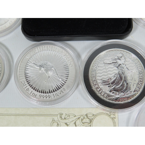 820 - Selection of Five pound Coins which are stamped as being .999 Silver. These coins are untested and a... 