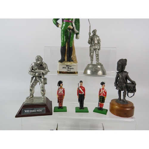 634 - Selection of various Soldier figurines, the tallest stands 7.5