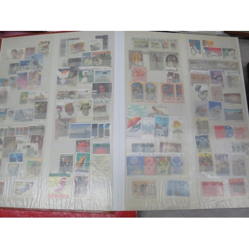 825 - Good Selection of part filled stamp albums containing world stamps.  See photos