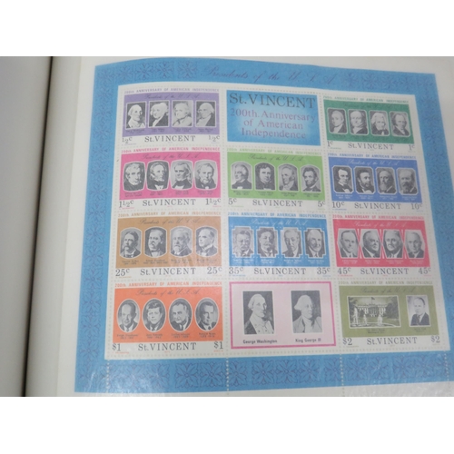 826 - Good Selection of part filled stamp albums containing world stamps.  See photos