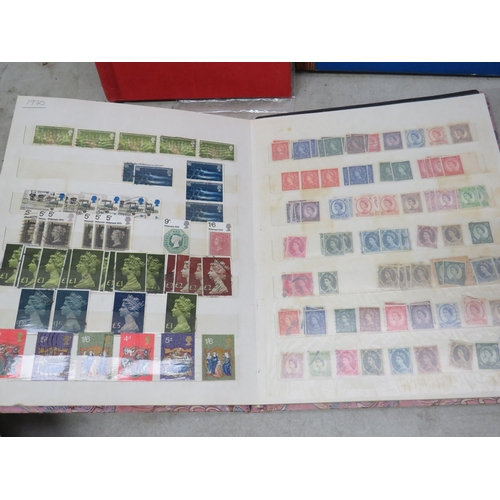 826 - Good Selection of part filled stamp albums containing world stamps.  See photos