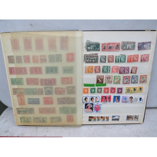 827 - Good Selection of part filled stamp albums containing world stamps.  See photos