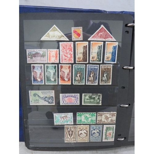 827 - Good Selection of part filled stamp albums containing world stamps.  See photos