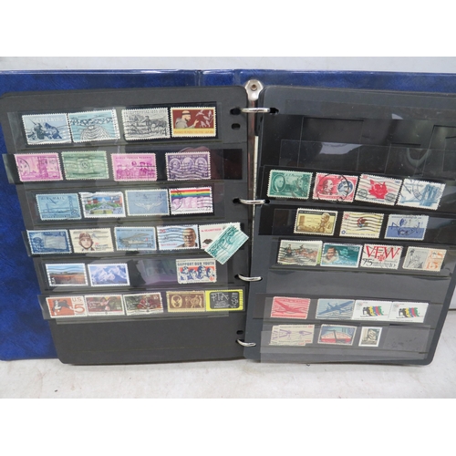 827 - Good Selection of part filled stamp albums containing world stamps.  See photos