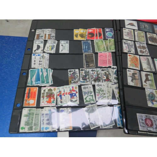 827 - Good Selection of part filled stamp albums containing world stamps.  See photos