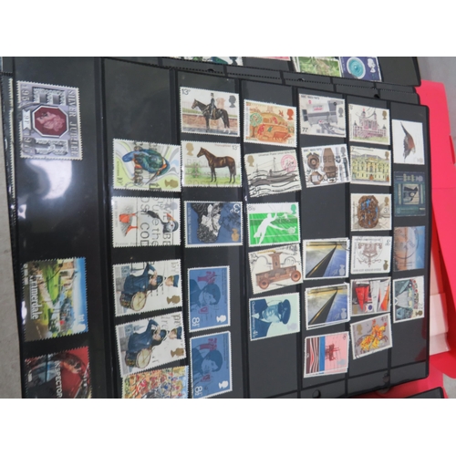 827 - Good Selection of part filled stamp albums containing world stamps.  See photos