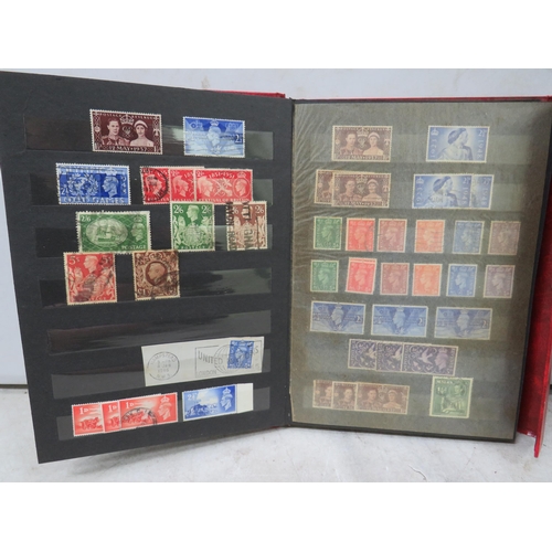 827 - Good Selection of part filled stamp albums containing world stamps.  See photos