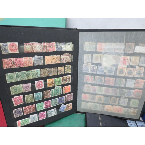 827 - Good Selection of part filled stamp albums containing world stamps.  See photos