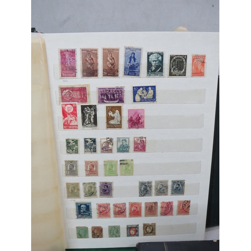 827 - Good Selection of part filled stamp albums containing world stamps.  See photos