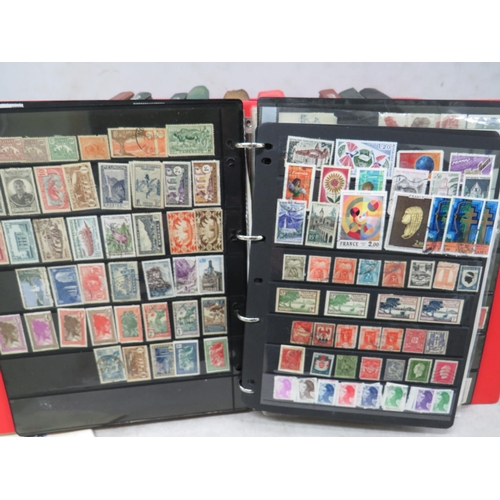 828 - Good Selection of part filled stamp albums containing world stamps.  See photos