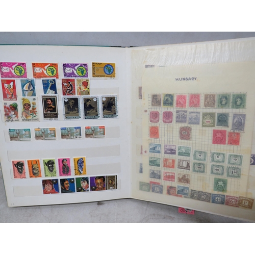 829 - Good Selection of part filled stamp albums containing world stamps.  See photos