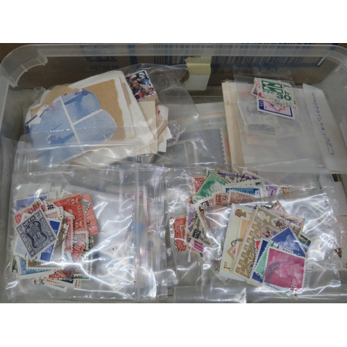 834 - Large selection of Loose Stamps, Stamps on paper. See photos