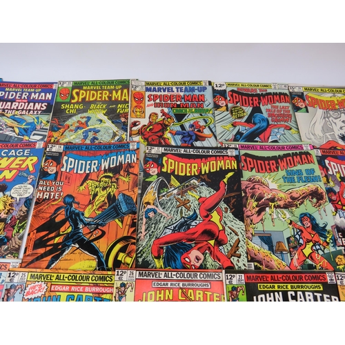 642 - 21 Vintage Marvel comics,Spider-man, Spider-woman, Shogun warriors, Power Man, John Carter Warlord &... 