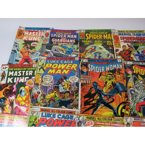 642 - 21 Vintage Marvel comics,Spider-man, Spider-woman, Shogun warriors, Power Man, John Carter Warlord &... 