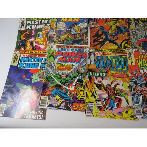 642 - 21 Vintage Marvel comics,Spider-man, Spider-woman, Shogun warriors, Power Man, John Carter Warlord &... 