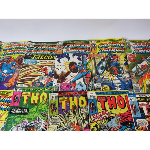 644 - 23 Vintage Marvel comics, Thor and Captain America.