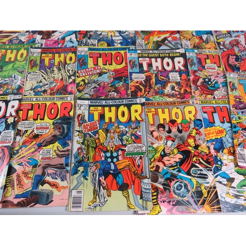 644 - 23 Vintage Marvel comics, Thor and Captain America.