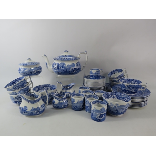 662 - 48 Pieces of Spode Blue Italian, Tea and Coffee set items.