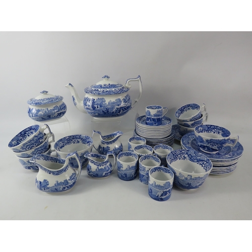 662 - 48 Pieces of Spode Blue Italian, Tea and Coffee set items.