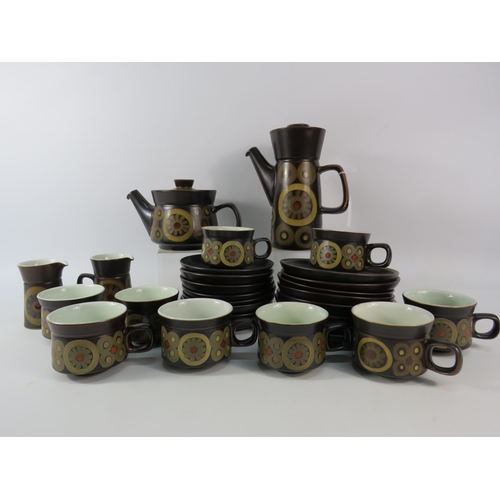 663 - Denby Arabesque Teaset etc 29 pieces in total.