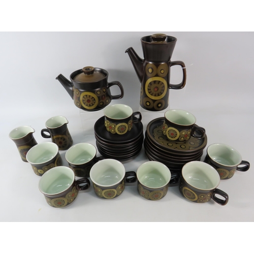 663 - Denby Arabesque Teaset etc 29 pieces in total.