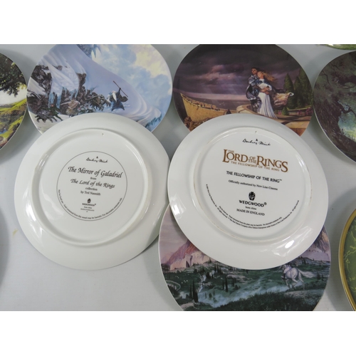 667 - Thirteen Wedgwood Lord of the Rings collectors plates.