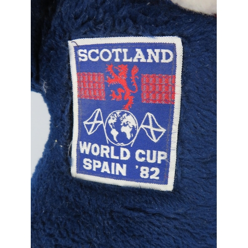 678 - Vintage Scotalnd World Cup Spain 82 Teddy bear.