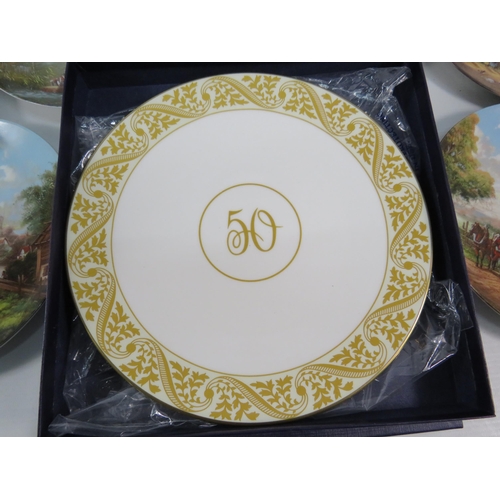 694 - Ten Seltmann Weiden collectable plates with certs plus a Royal Worcester 50 plate with box.