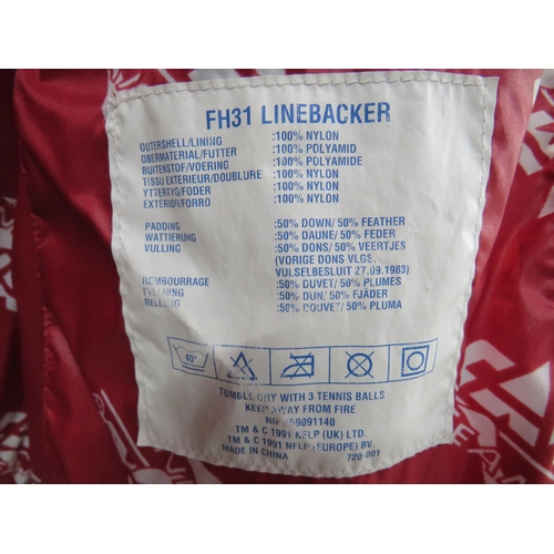 751 - Genuine NFL Officially licenced Product of Campri, Team Line, Linebacker Redskins Coat, in excellent... 