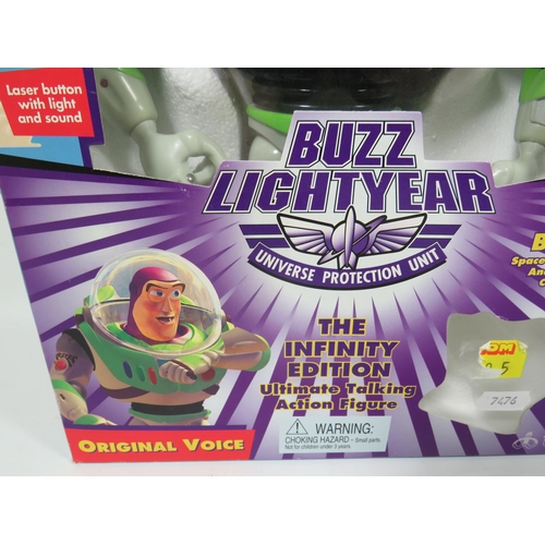 766 - Two Disney Toy Story Figures, Buzz Lightyear and Woody. Both have original boxes and appear to be in... 