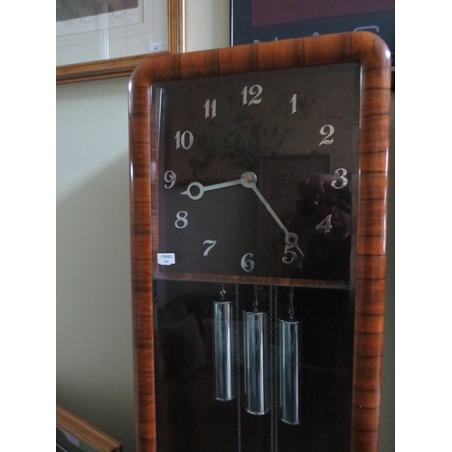 767 - 1930's Long Case Clock with Three weight drive. Chimes on the hour. Appears to be in running order b... 