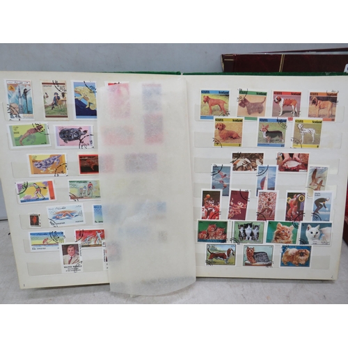 841 - Well presented and filled albums containing World Stamps. See photos