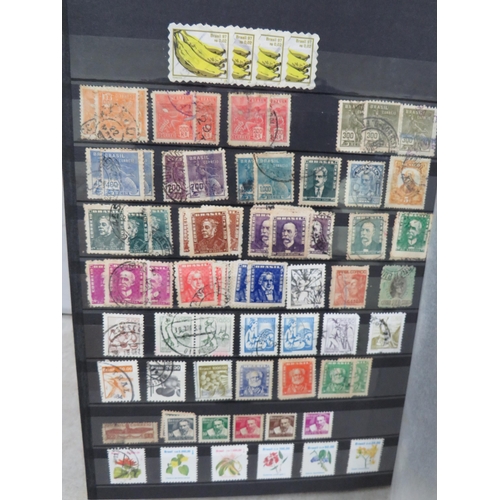 843 - Seven well filled albums of World Stamps. See photos