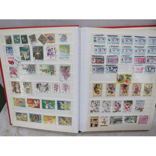 843 - Seven well filled albums of World Stamps. See photos