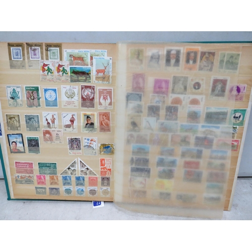 843 - Seven well filled albums of World Stamps. See photos