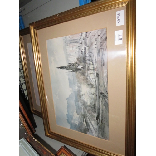 2077 - Large selecgtion of vintage framed prints and paintings etc.