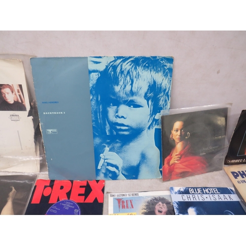 344A - Vinyl 45 records by T Rex and others. See photos