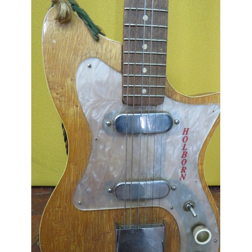 849 - Honher Holborn Electric Guitar with canvas case, believed to be 1960's Era. Appears to be in good co... 