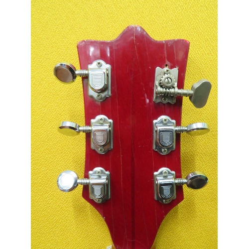 852 - Vintage Contessa EKO  Electric Accoustic Six String Guitar. Finished in Grained cherry style wood so... 