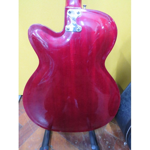 852 - Vintage Contessa EKO  Electric Accoustic Six String Guitar. Finished in Grained cherry style wood so... 