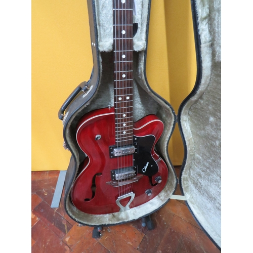 852 - Vintage Contessa EKO  Electric Accoustic Six String Guitar. Finished in Grained cherry style wood so... 